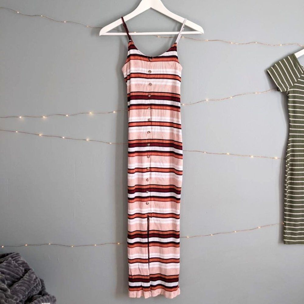 Juniors' Mudd® Button Front Midi Dress